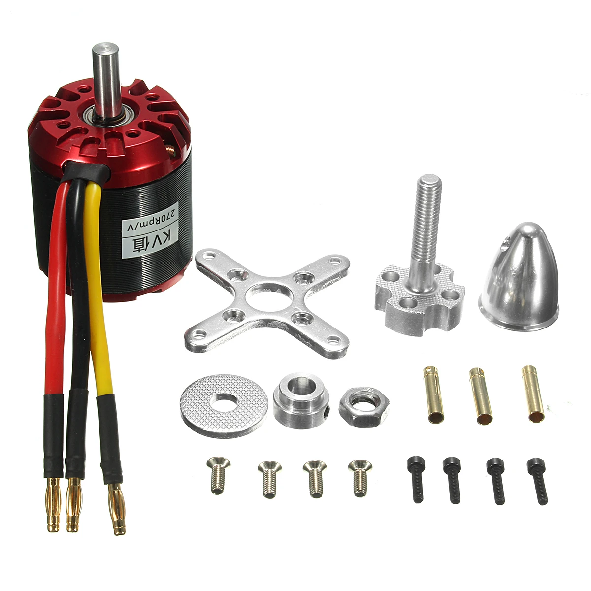 

5065 380KV High Efficiency Outrunner Brushless Motor For Electric Scooter Skate Board DIY Kit Black Red High-quality