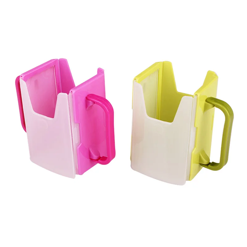 

1Piece Bottle Cup Holder Adjustable Safety Plastic Baby Toddler Kid Juice Milk Box Drinking Bottle Cup Holder 2 Colors Hot Sale