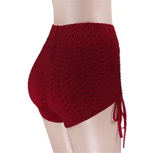 Женские шорты для фитнеса, высокая талия, дышащие, бесшовные, быстросохнущие, шорты для йоги, для бега, спортзала, WHShopping