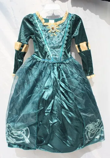 Детская смелая Принцесса Мерида платье дети косплей, Хэллоуин вечерние платья девушки костюм Мериды