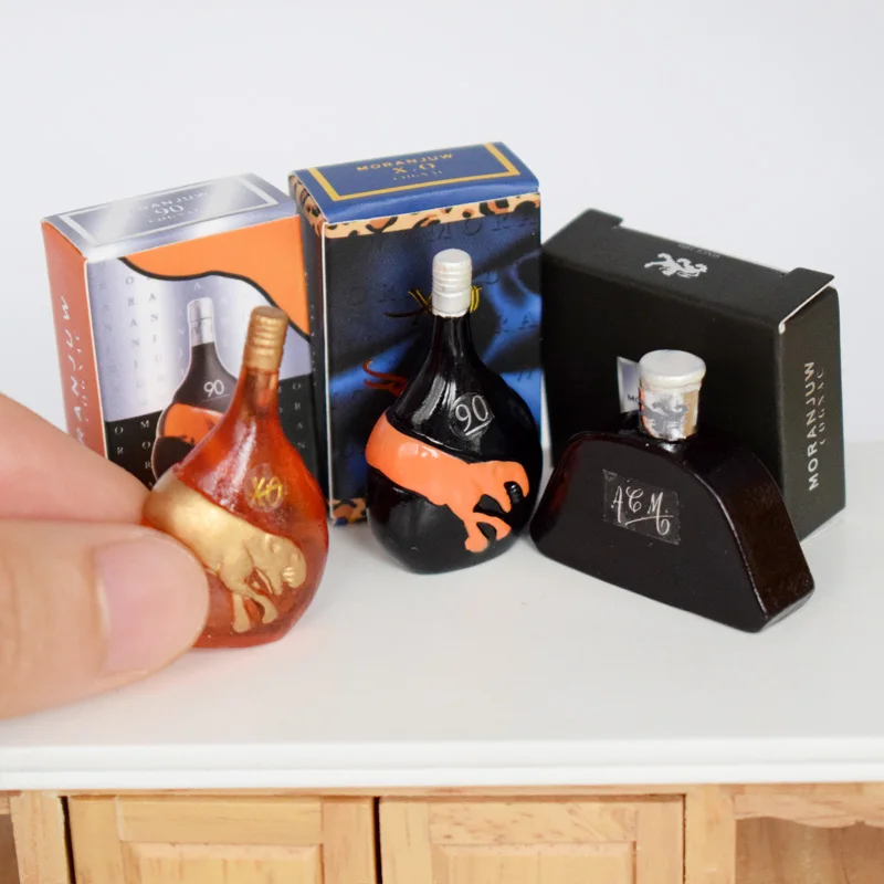 3 шт./компл. миниатюрный классический моделирование бутылки вина напитки для миниатюрный кукольный домик фурнитура для торжественных церемоний аксессуары
