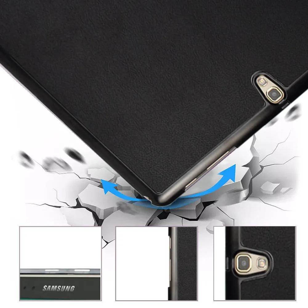 Pаспродажа Тонкий флип чехол с подставкой, Магнитный чехол для samsung Galaxy Tab S 10,5 T800 T801 T805C, чехол для планшета + Защитная пленка + стилус