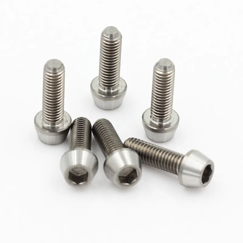 Titanium Ti Bolt Cycling Screw M5x16mm Taper Head Conical Head Bike Ti