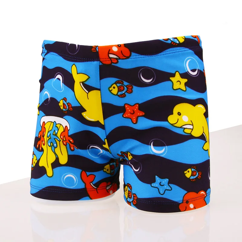 Kid Children Boys Cartoon Print Stretch Beach Swimsuit Swimwear Pants Shorts 2019 New Swimwear,kids Boy Swimming Trunks Bathing