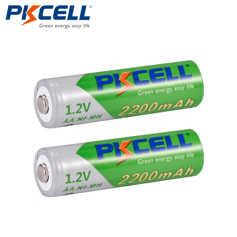 

PKCELL Bateria Recarregavel AA NiMH Low self-discharge Durable 1.2V 2200mAh Ni-MH Rechargeable Battery Batteries 2A Bateria