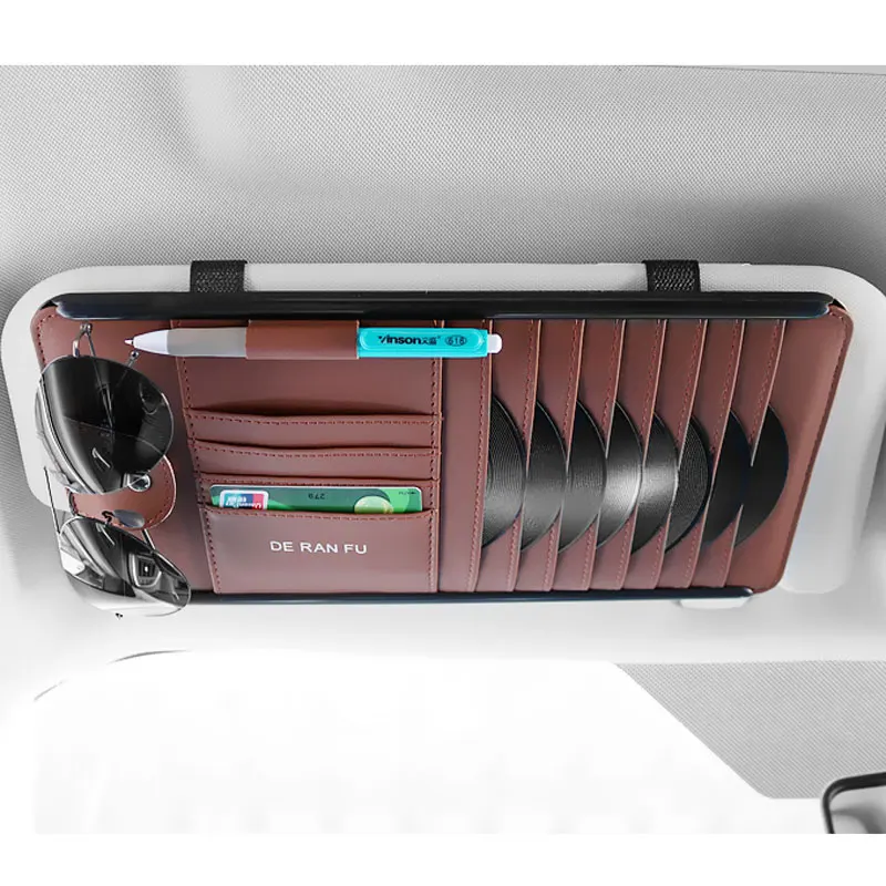 

New CD Case CD Sleeve Car CD Storage Bag Multifunction Sun Visor CD Clip