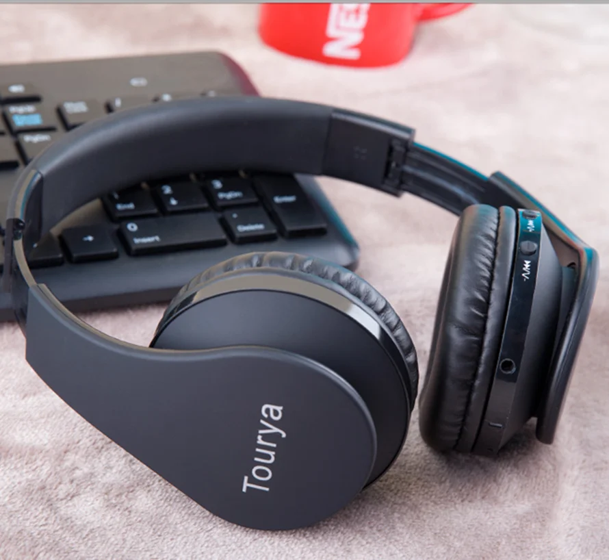 Tourya B2 беспроводные наушники Bluetooth гарнитуры с микрофоном Поддержка tf карты для ПК