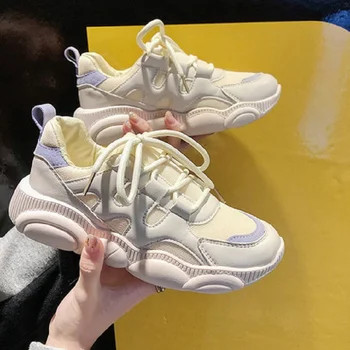 

Shoes women 2019 spring and autumn fashion new sports and leisure shoes solid color breathable soft bottom wear flat shoes