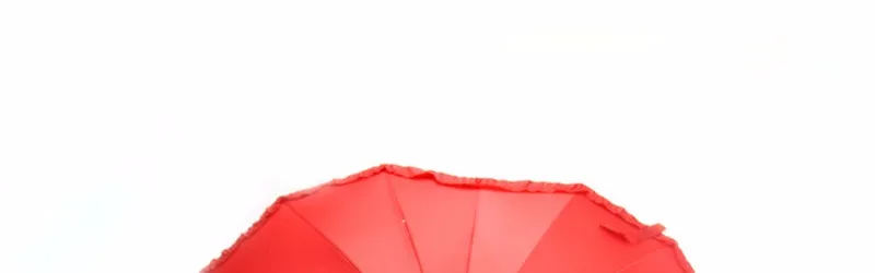 Yesello 1 шт. красный сердце форма 16 ребра персик складной солнечный и дождливый зонтик для женщин Свадебная вечеринка