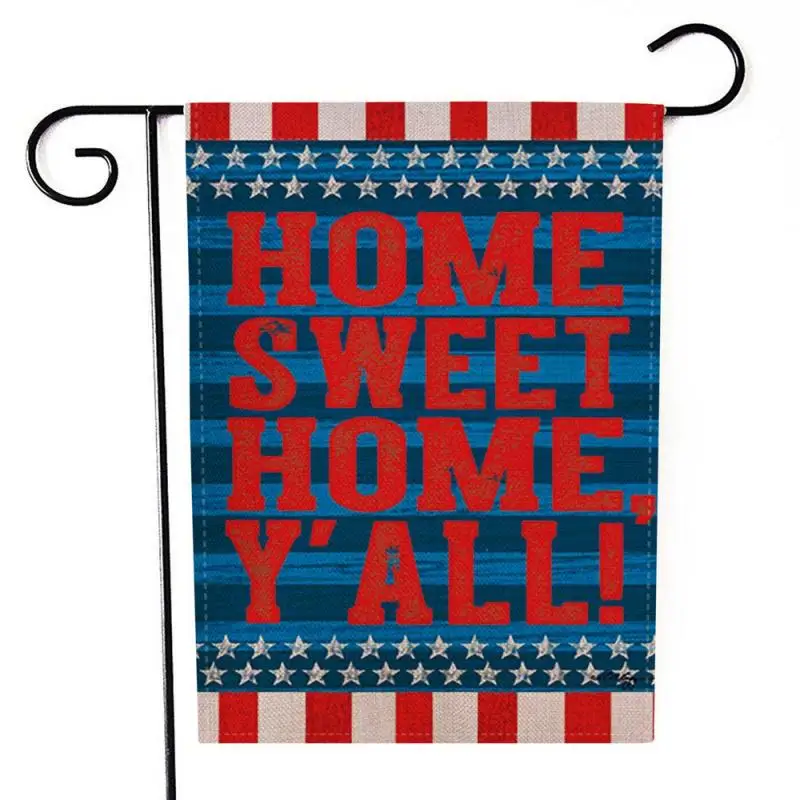 Garden Flag Indoor Outdoor Home Decor Letters Flowers Flag JAN1