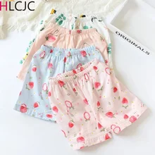 Sweet Strawberry Mango Short Sleep Bottoms Women Fresh Soft Cotton Home Shorts Sleep Pants Casual Shorts For Women