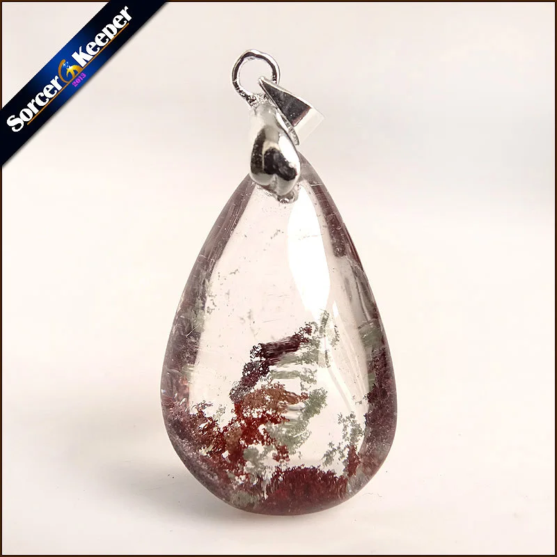 

Natural Multicolor Ghost Phantom Quartz Crystal Stone Specimen Healing Pendant Gem stone Home Decor DIY Crafts Material YS885