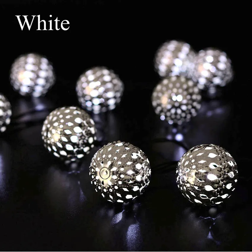 

Solar String Lights Premium Quality LED String 10/20LEDs Fairy Lights With Solar Panel Lamp 3.4/4.5Meters Ball Moroccan