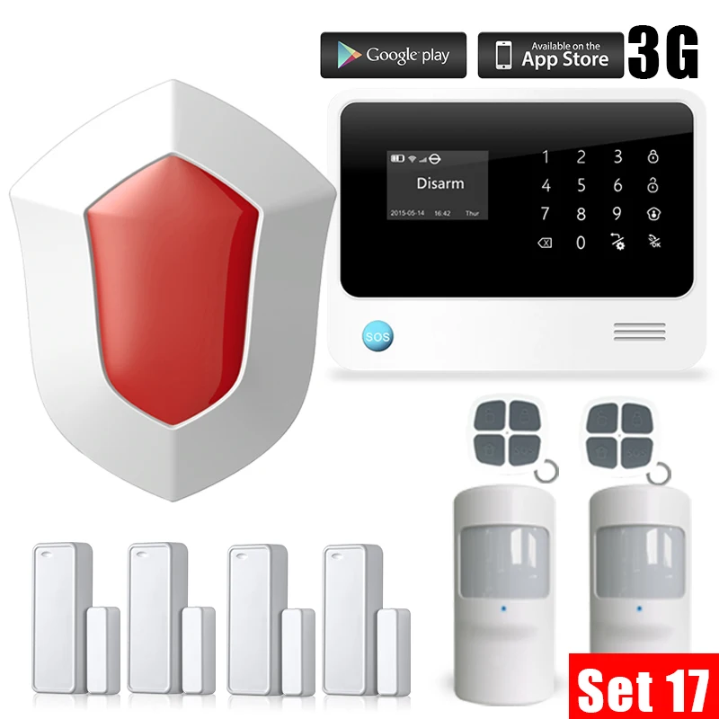 3g WiFi GSM система охранной сигнализации IOS Android приложение управление беспроводной