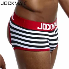 JOCKMAIL, Брендовое сексуальное нижнее белье для мужчин, бандаж, дышащий, cueca, гей, нижнее белье, хлопок, боксерские шорты, трусы с низкой талией, g-стринги