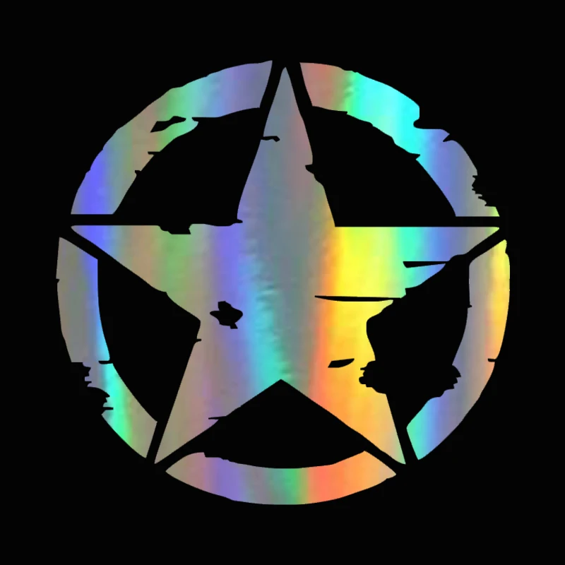 Car Stickers Vinyl  ARMY Star Graphic Decals Motorcycle Stickers Fashion Car Body Walll Window Decal Sticker 1515cm Car Styling (4)