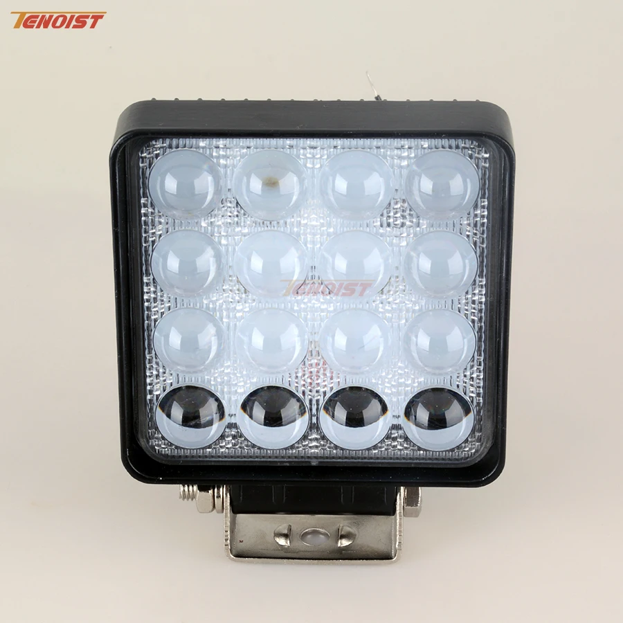 

New Thin 20PCS 4D Lens Bridgelux Chips 48W Work Light For Truck SUV Offroad Car Bus Wrangler 12V 24V