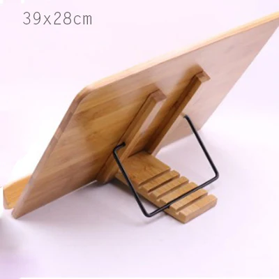 Phone stand-39x28cm Бамбуковая подставка для телефона Подставка антимиопия регулируемый угол фортепиано оценка подставка для чтения для ученическая скрипка пианино плеер Настольный держатель для телефона - Цвет: Phone stand-39x28cm