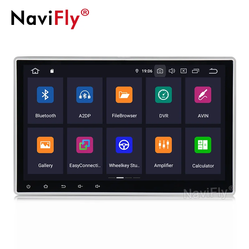 NaviFly Универсальный Android 9,0 10," 2Din автомобильный gps dvd сенсорный экран gps мультимедийный плеер для Nissan TOYOTA Kia RAV4 Honda hyundai