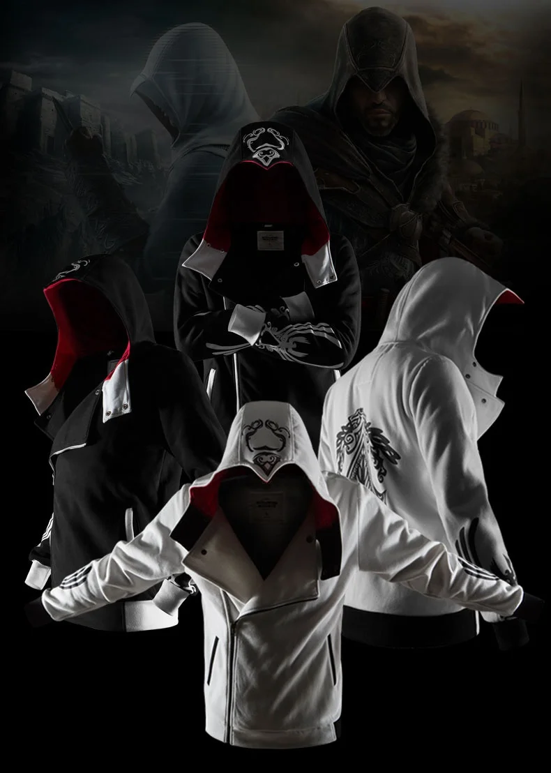 ZOGAA Фирменная Новинка assassin Master Толстовка Мужская Повседневная мода 5 цветов Высокое качество Уличная Мужская толстовка Молодежная Толстовка Размер S-XXXXL