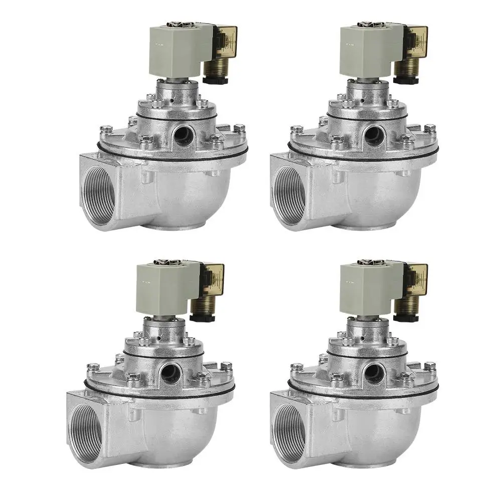 

Solenoid Valve G1-1/2" 2 Way Right Angle Solenoid Pulse Valve Electric Magnetic Pulse Valve DMF-Z-40