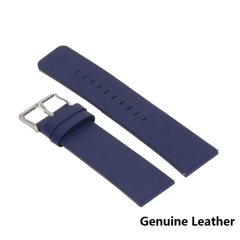 Dark Blue 50 шт./партия DHL для Fitbit Blaze из натуральной кожи сменный ремешок для часов или ремешок для часов из искусственной кожи 5 цветов - Цвет: Dark Blue