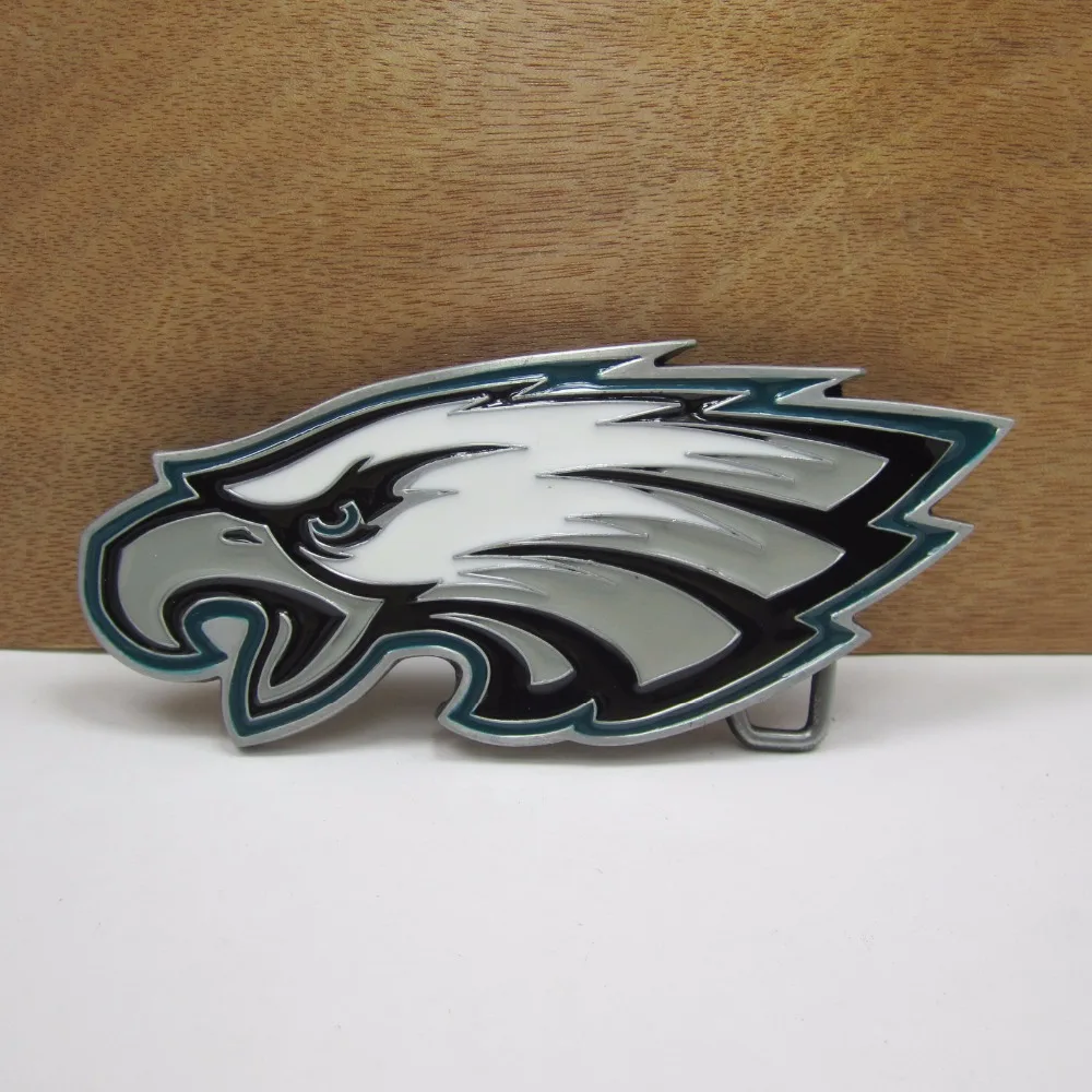 

BuckleClub wholesale retro western eagle head jeans gift belt buckle FP-02796 PEWTER FINISH for men 4cm width loop