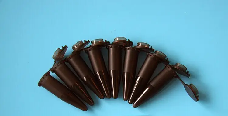 500pcs/lot 2ml Light-proof/lucifugal/photophobic brown centrifuge tube, sample tube use in PCR analysis Free shipping free shipping 500pcs lot transistor 2sd965 d965