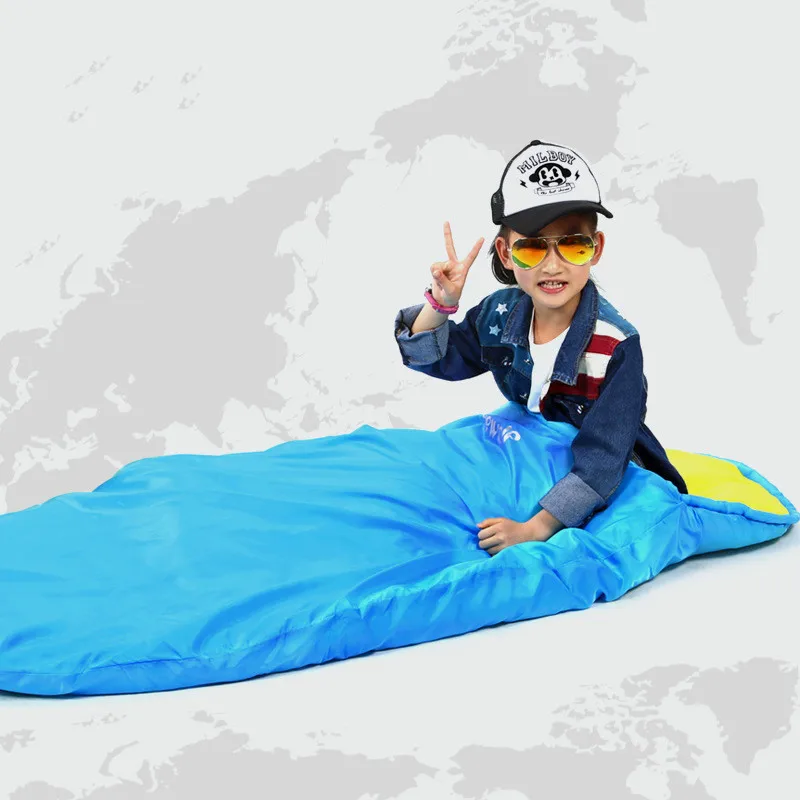 Outdoor spring summer autumn warm outdoor camping sleeping bag children