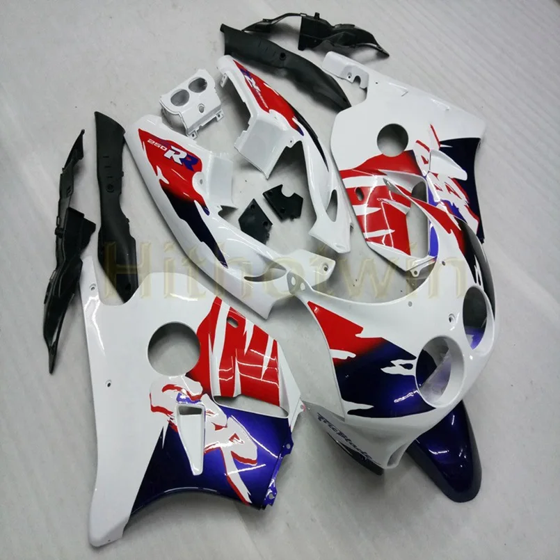 Заказной обтекатель корпуса мотоцикла для HONDA CBR250RR 1990 1999 MC22 90-99+ винты литьевой формы черный серебристый