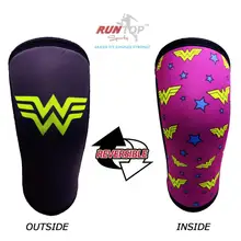 RUNTOP 7 мм Неопреновые наколенники Crossfit WODS приседания Тяжелая атлетика Powerlifting фитнес наколенники Поддержка Brace cap компрессия