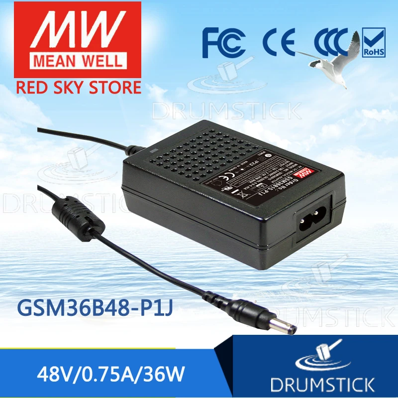 

MEAN WELL GSM36B48-P1J 48V 0.75A meanwell GSM36B 48V 36W AC-DC High Reliability Medical Adaptor
