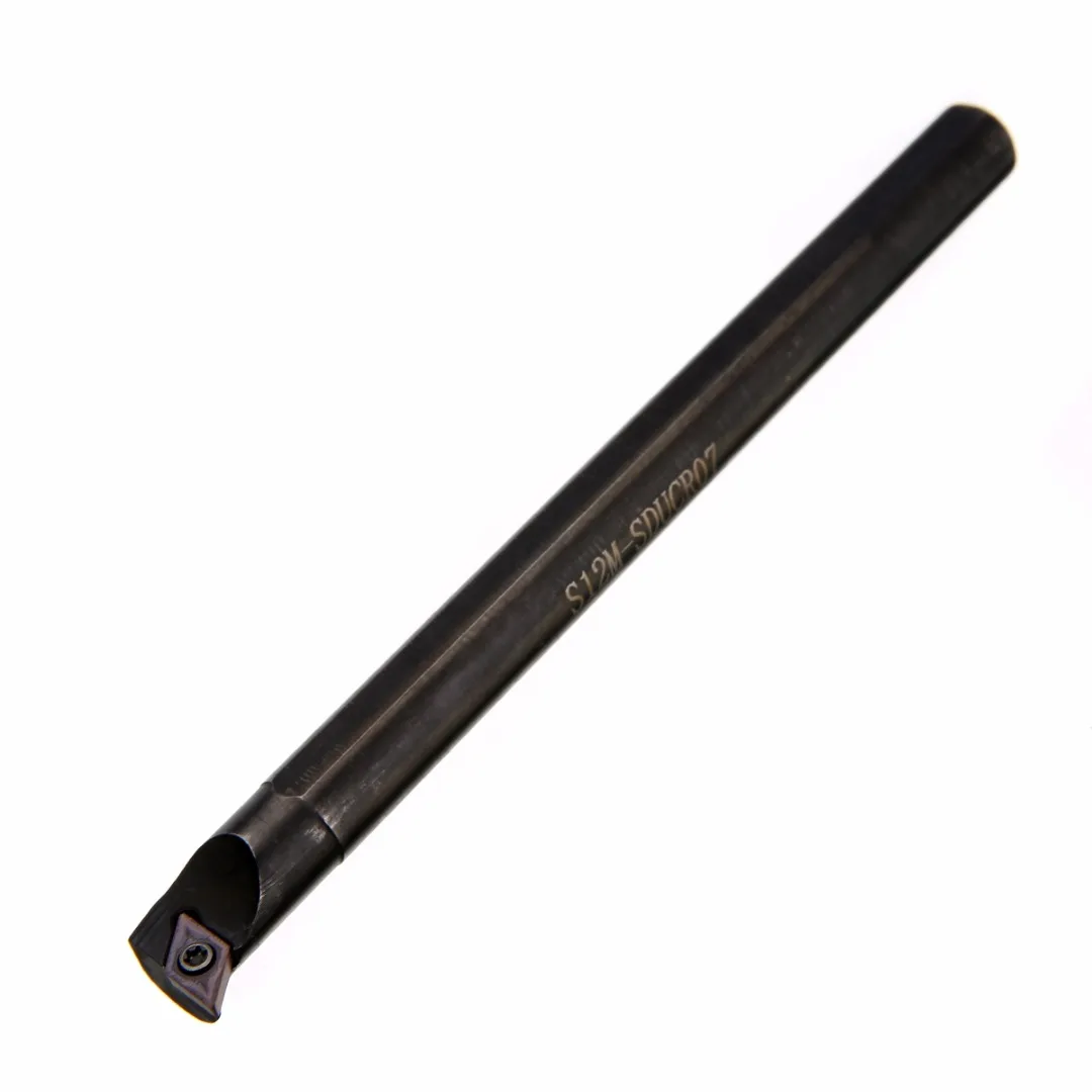 11pcs DCMT0702 Carbide Inserts Blades + 1pc S12M-SDUCR07 Lathe Inner Turning Tool Boring Bar + 1pc Wrench