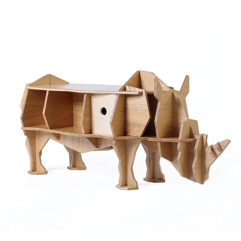 L размер 3D rhino журнальный столик фанерная мебель самостроительство пазл|plywood