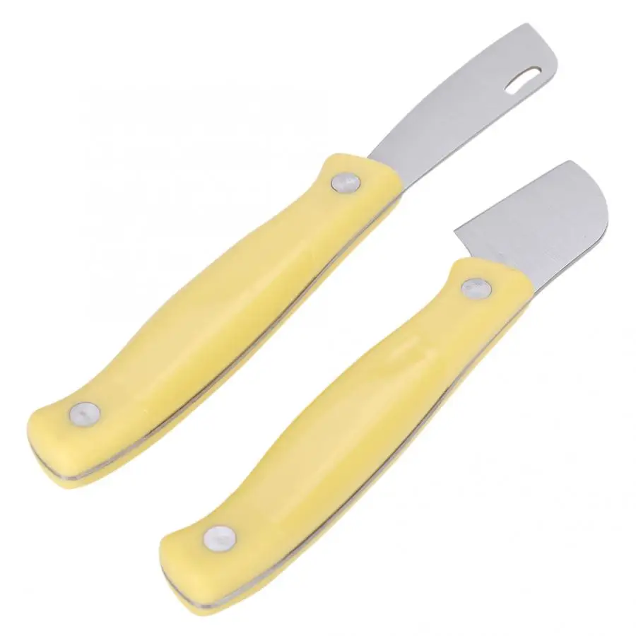 

2Pcs High Carbon Steel Grafting Knife Set for Seedlings and Fruit Trees Integrated Bud Garden Grafting Tool