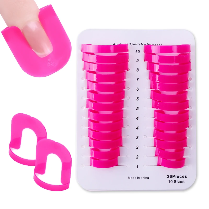 

26Pcs/Set Manicure Finger Nail Polish Shield Protector Tool Nail Art Stickers Tips Cover Case Keep Nail Polish From Spilling