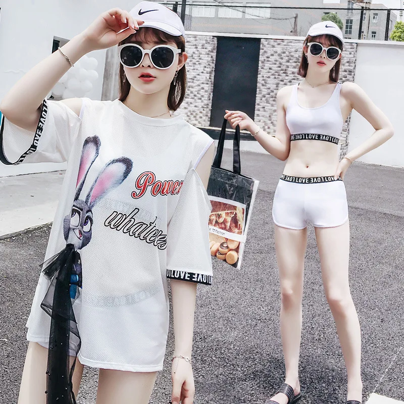 

Surfing Swimsuits For Women Swimwear Swimsuit Two Pieces Separate Bikini 2 Piece Sports Split Swimming Three Skirt Substitute