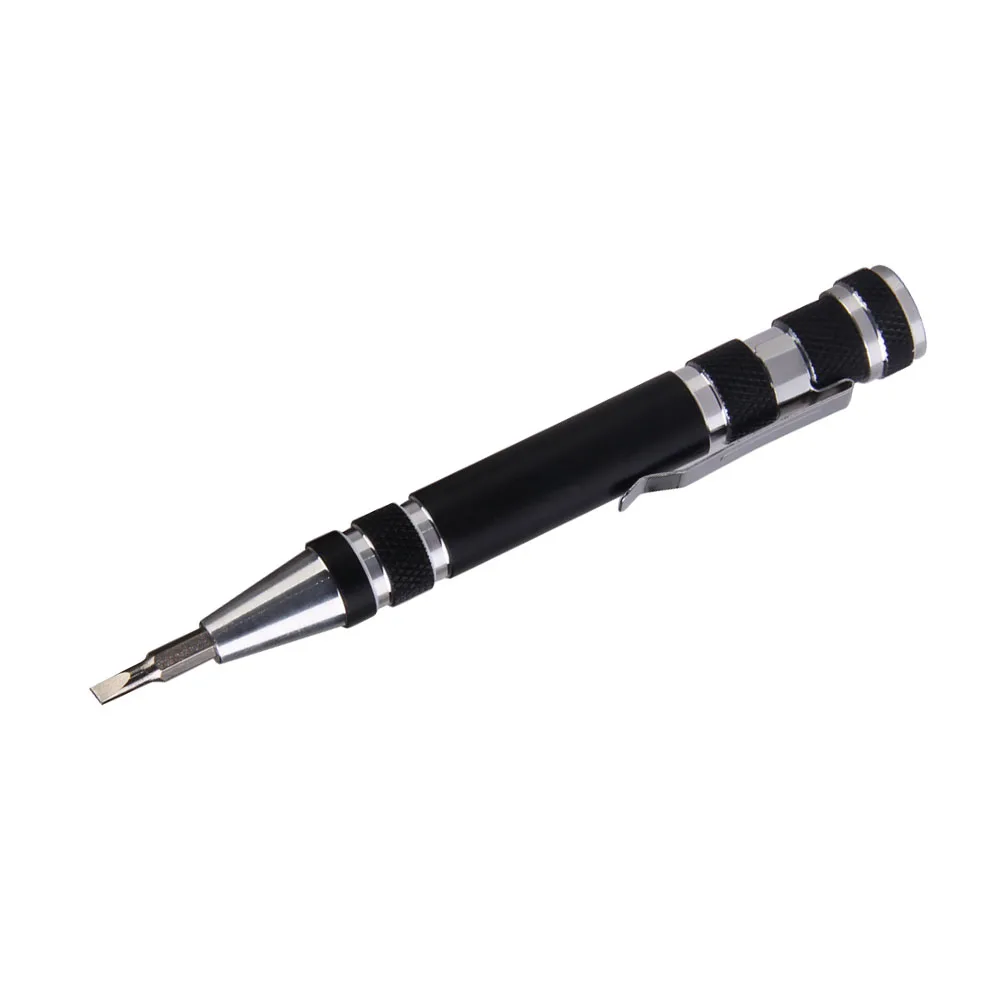 Multifunction 8 In 1 Mini Aluminum Precision ScrewDriver Pen