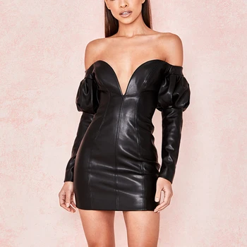 

2020 Autumn Black Evening Party Dresses Celebrity Sexy Club Bandage Dress Celebrity Short Sleeve Sexy Bodycon Women Dress