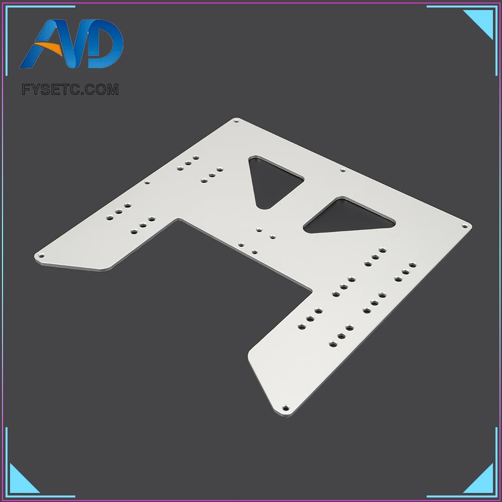 Обновленная Y образная алюминиевая анодированная пластина для 3D принтера Prusa I3 Anet