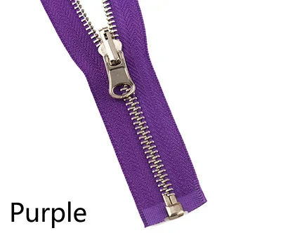 Purple Meetee 2 шт. 60-150 см 5# металлическая вращающаяся застежка-молния с открытым концом для пуховика двусторонняя молния голова пошив одежды «сделай сам» Аксессуары - Цвет: Purple