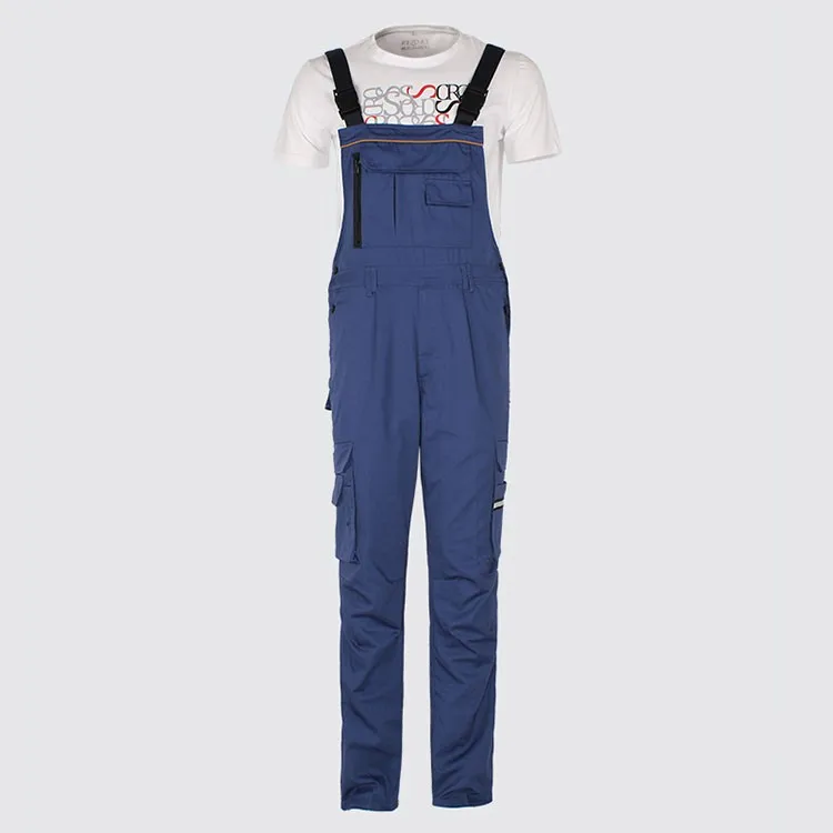 Men bib overall work coveralls fashion vintage locomotive repairman strap jumpsuit pants work uniform summer sleeveless overalls (6)