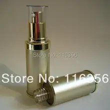 30 мл Золотой безвоздушный пластиковый Лосьон бутылка безвоздушный насос может использоваться для косметический спрей или косметической упаковки