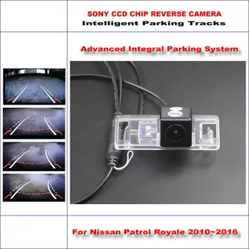 

HD CCD SONY Rear Camera For Nissan Patrol Royale 2010~2016 Intelligent Parking Tracks Reverse Backup / NTSC RCA AUX 580 TV Lines