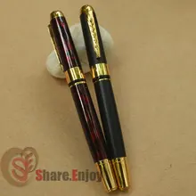 Шариковая ручка с роликами 2 шт. JINHAO 250 винная с матовой черной золотой отделкой