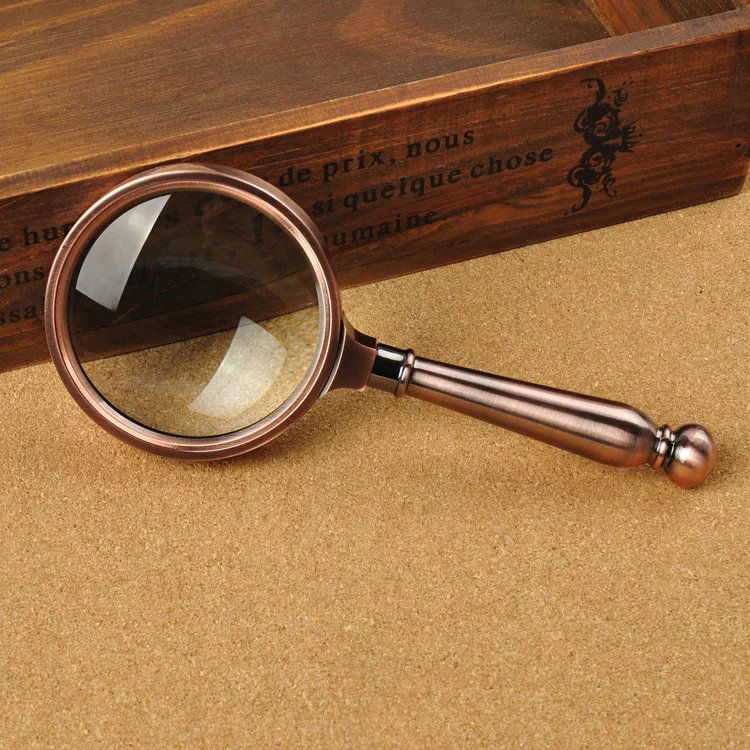 High Quality HD Handheld Reading Hand Magnifier 8x Magnification Lupa