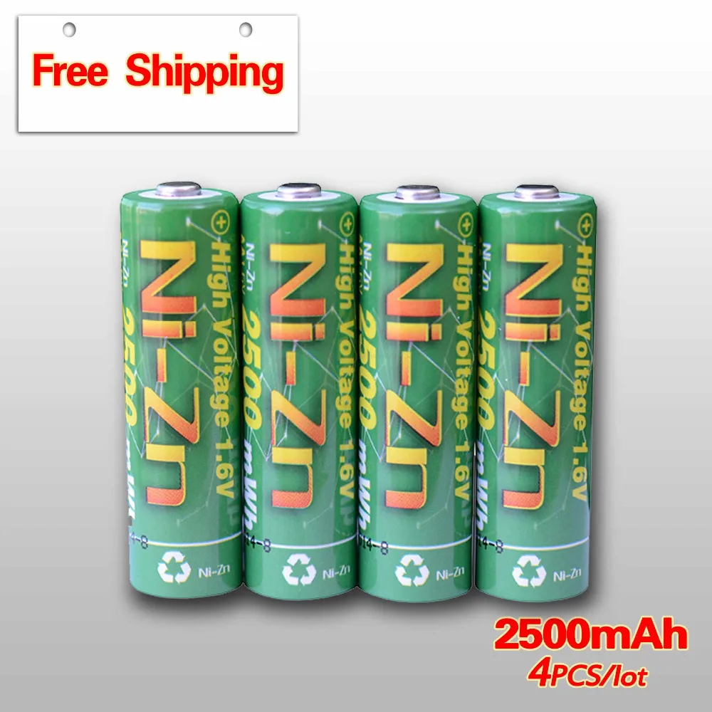 

Golooloo 1.6V 1.5V NI-Zn 4Pcs/lot Rechargeable batteries Powerful and stronger than Ni-MH battery Family essential bateria