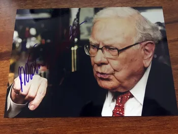 

Warren Buffett autographed signed photo 5*7 inches authentic freeshipping 062018B