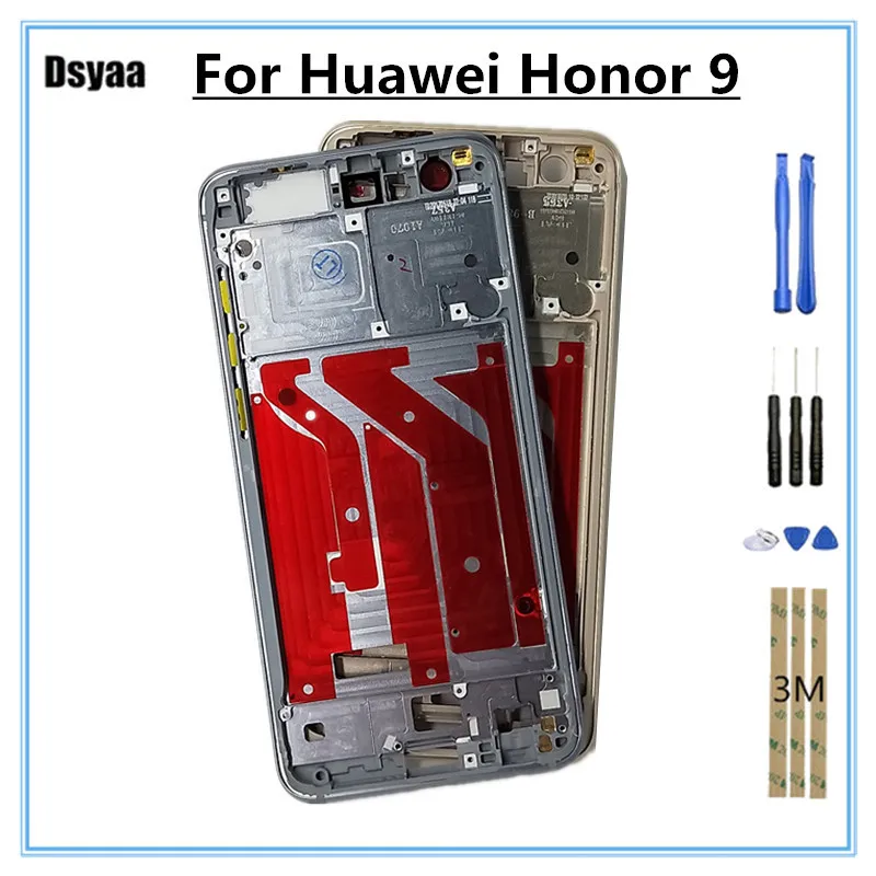 

5.15 Inches Middle Housing Frame for Huawei Honor 9 Honor9 Middle Frame Front Faceplate Bezel Housing Factory Price