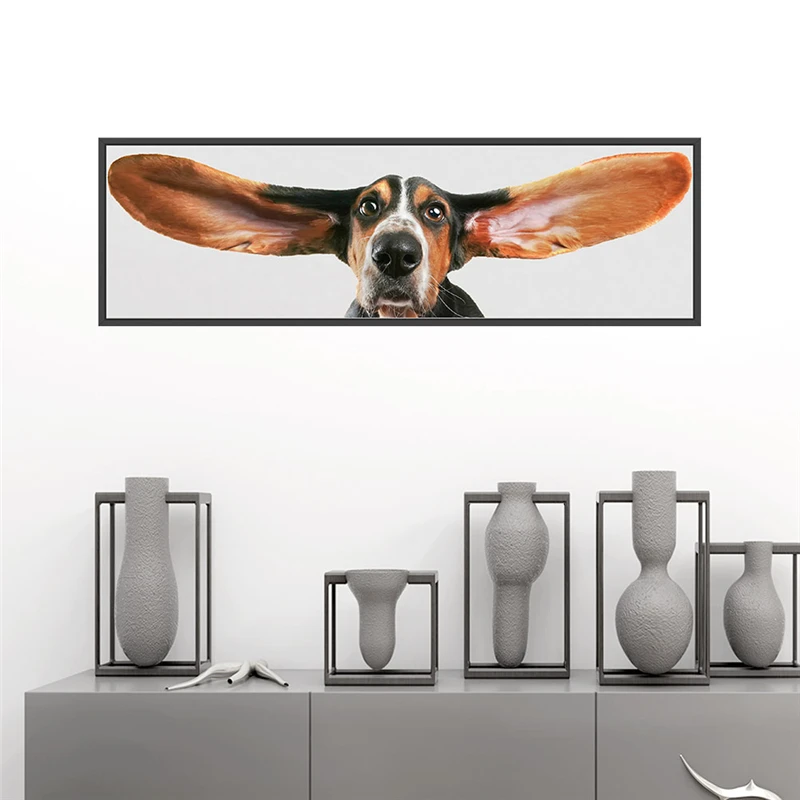 3d Животные для просмотра собак 20*30 см настенные наклейки детских комнат гостиной